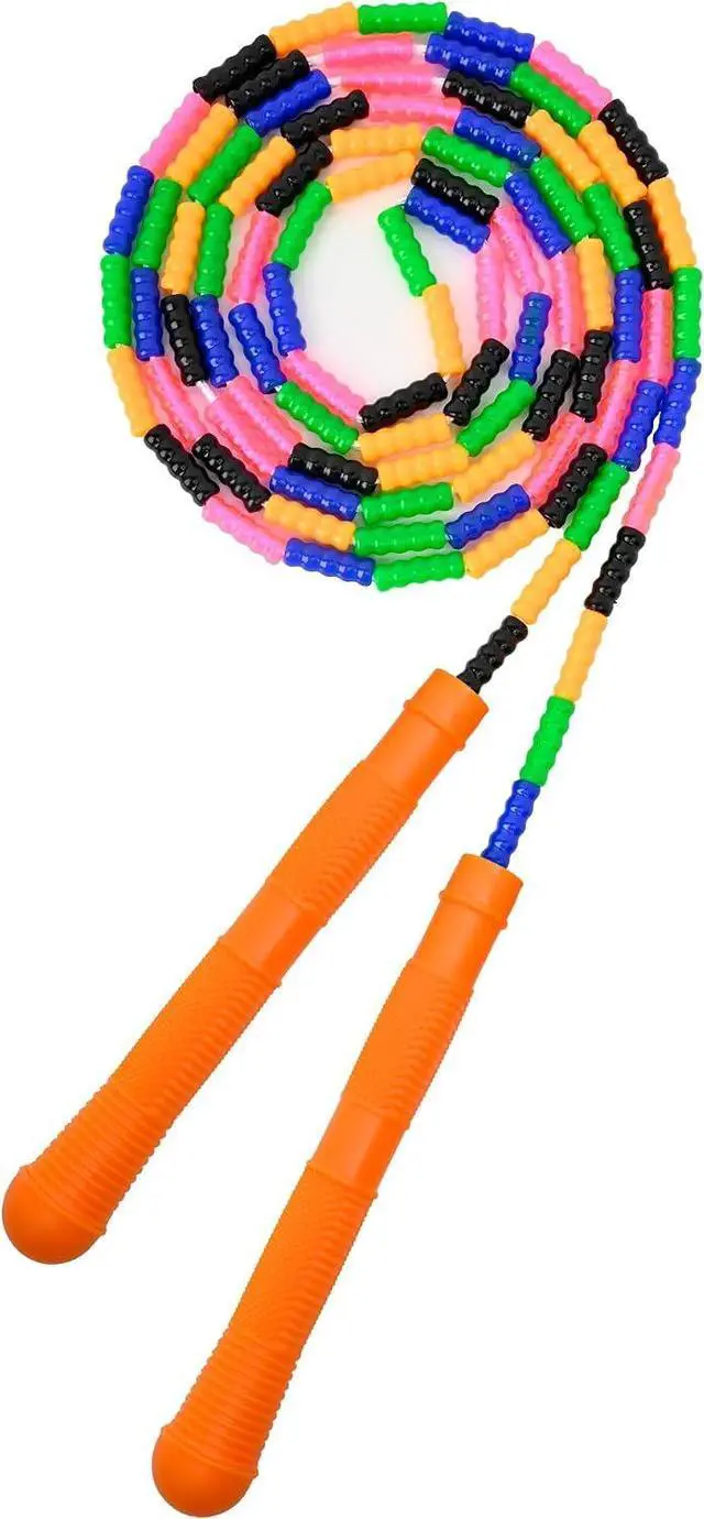 Main image of Beaded Jump Rope 1 Pack/2 Pack, ACEONE Segmented Skipping Rope for Kids Adults, Adjustable Tangle-Free Toddler Jumping Rope for Fitness Exercise Training