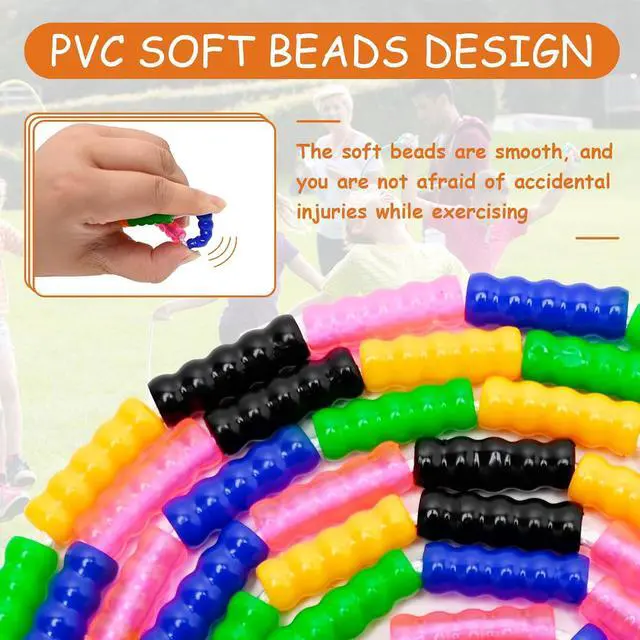 Alt view image 3 of 7 - Beaded Jump Rope 1 Pack/2 Pack, ACEONE Segmented Skipping Rope for Kids Adults, Adjustable Tangle-Free Toddler Jumping Rope for Fitness Exercise Training