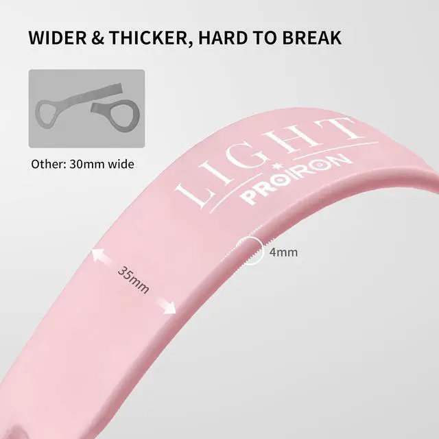 Alt view image 2 of 7 - PROIRON Figure 8 Resistance Bands with Handles Exercise Band Stretch Bands for Yoga arm Chest and Shoulder Stretch 8 Shaped Resistance Band for Women