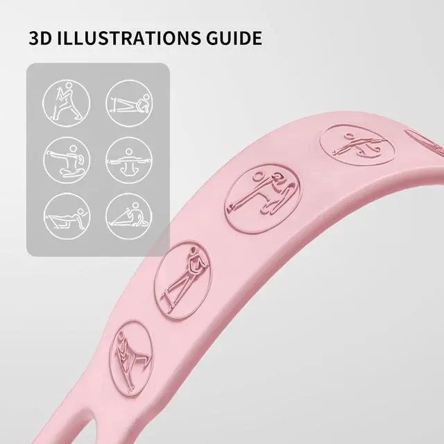 Alt view image 3 of 7 - PROIRON Figure 8 Resistance Bands with Handles Exercise Band Stretch Bands for Yoga arm Chest and Shoulder Stretch 8 Shaped Resistance Band for Women