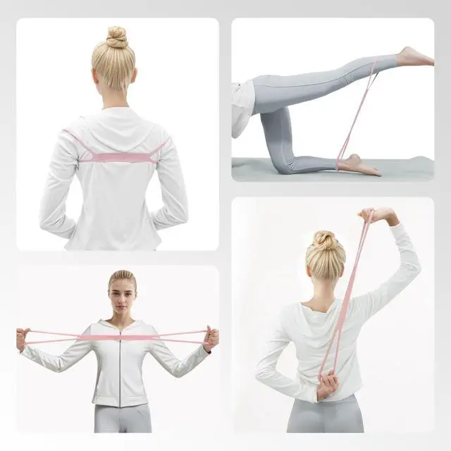 Alt view image 6 of 7 - PROIRON Figure 8 Resistance Bands with Handles Exercise Band Stretch Bands for Yoga arm Chest and Shoulder Stretch 8 Shaped Resistance Band for Women