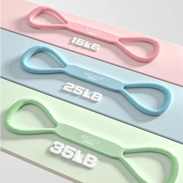 Alt view image 7 of 7 - PROIRON Figure 8 Resistance Bands with Handles Exercise Band Stretch Bands for Yoga arm Chest and Shoulder Stretch 8 Shaped Resistance Band for Women
