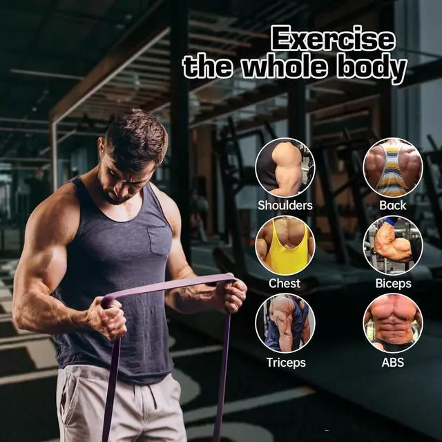 Alt view image 4 of 7 - Resistance Bands, Pull Up Assistance for Men/Women, Exercise Bands, Workout Bands for Body Stretching, Physical Therapy, Muscle Training