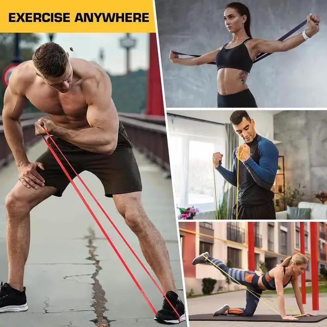 Alt view image 6 of 7 - Resistance Bands, Pull Up Assistance for Men/Women, Exercise Bands, Workout Bands for Body Stretching, Physical Therapy, Muscle Training