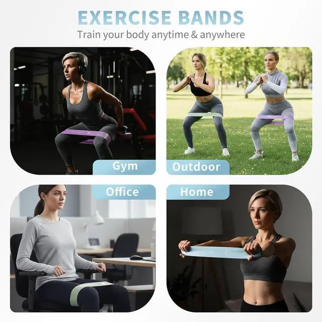 Alt view image 3 of 7 - 2 Pack 2.36-Inch Wide Heavy Resistance Loop Bands | 25 and 50 lb