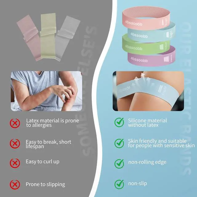 Alt view image 5 of 7 - 2 Pack 2.36-Inch Wide Heavy Resistance Loop Bands | 25 and 50 lb