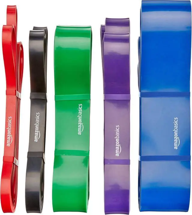 Alt view image 6 of 6 - Amazon Basics Resistance Pull-Up Bands for Exercise, Workout, Stretching and Muscle Training