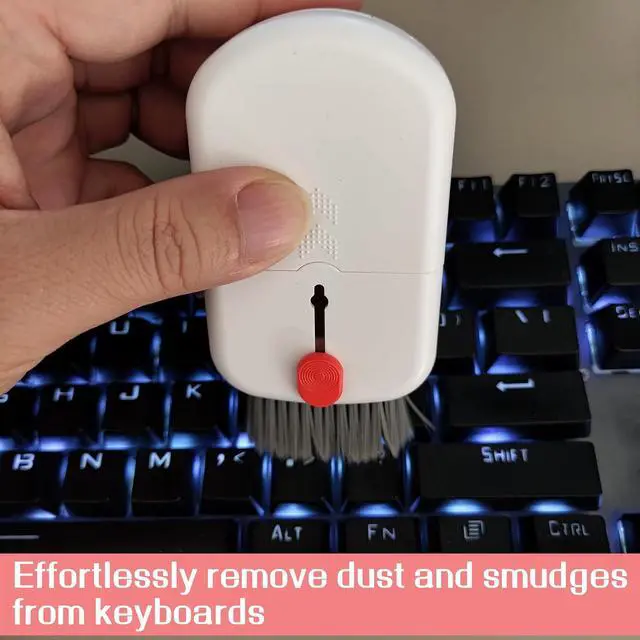 Alt view image 4 of 7 - 9-in-1 Keyboard Cleaning Kit for Laptop, Phone, Screen | Includes soft brush, and port tool. Cleans screens, earbuds, and charging cases. Safe for MacBook & AirPods.