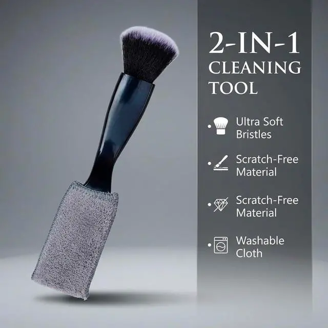 Alt view image 4 of 7 - 3 Pcs Exquisite Microfiber Duster Brushes, Car Detailing Brushes, Feather Duster, Efficient Dust Removal, Cleaning Tool Perfect for Computers, Keyboards, Car Interior, Photo Frames, Digital Devices