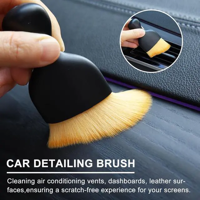Alt view image 6 of 7 - 3 Pcs Exquisite Microfiber Duster Brushes, Car Detailing Brushes, Feather Duster, Efficient Dust Removal, Cleaning Tool Perfect for Computers, Keyboards, Car Interior, Photo Frames, Digital Devices