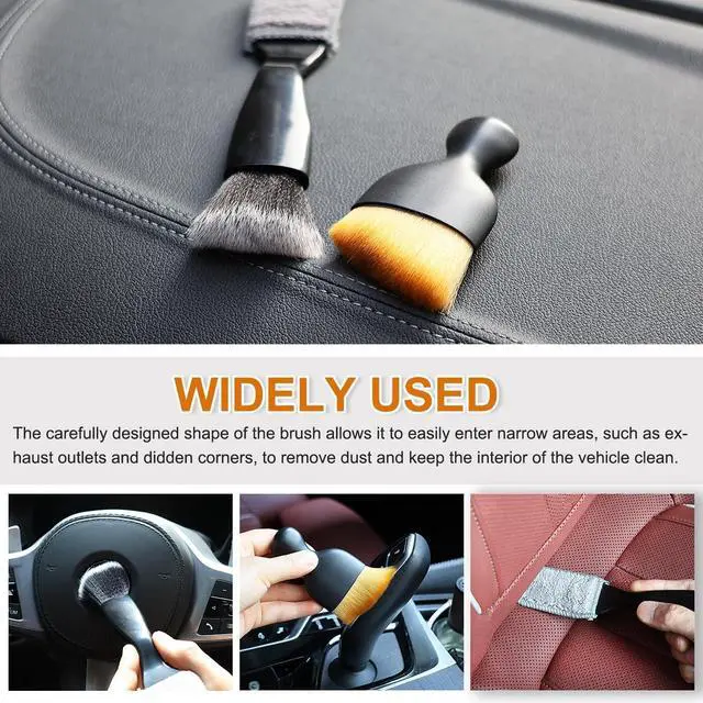 Alt view image 7 of 7 - 3 Pcs Exquisite Microfiber Duster Brushes, Car Detailing Brushes, Feather Duster, Efficient Dust Removal, Cleaning Tool Perfect for Computers, Keyboards, Car Interior, Photo Frames, Digital Devices