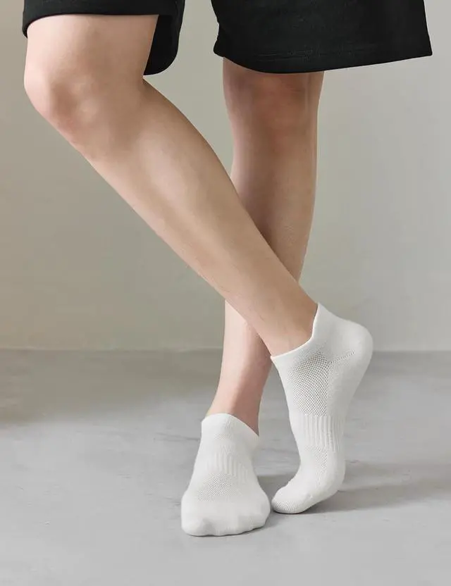 Alt view image 2 of 7 - Rehelu Mens Ankle Socks Cotton Running Socks Athletic Low Cut No Show Socks with Tab 6 Pairs