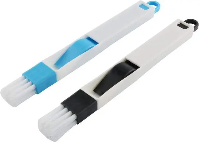 Alt view image 4 of 5 - E-outstanding Window Groove Cleaning Brush 2PCS Window Track Door Groove Corner Detachable Brush with Dustpan Screen Keyboard Cleaner Cleaning Tools