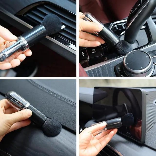 Alt view image 4 of 7 - 4 Pack Exquisite Duster Brush Kit, Small Dust Brushes, Feather Duster, Soft Fibers, Efficient Dust Removal, Cleaning Tool Perfect for Digital Devices, Keyboards, Car Interior, Craft, Mobile Phone