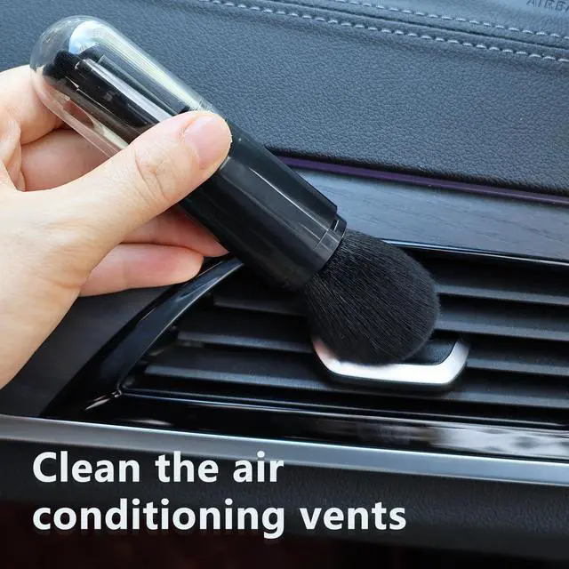 Alt view image 6 of 7 - 4 Pack Exquisite Duster Brush Kit, Small Dust Brushes, Feather Duster, Soft Fibers, Efficient Dust Removal, Cleaning Tool Perfect for Digital Devices, Keyboards, Car Interior, Craft, Mobile Phone