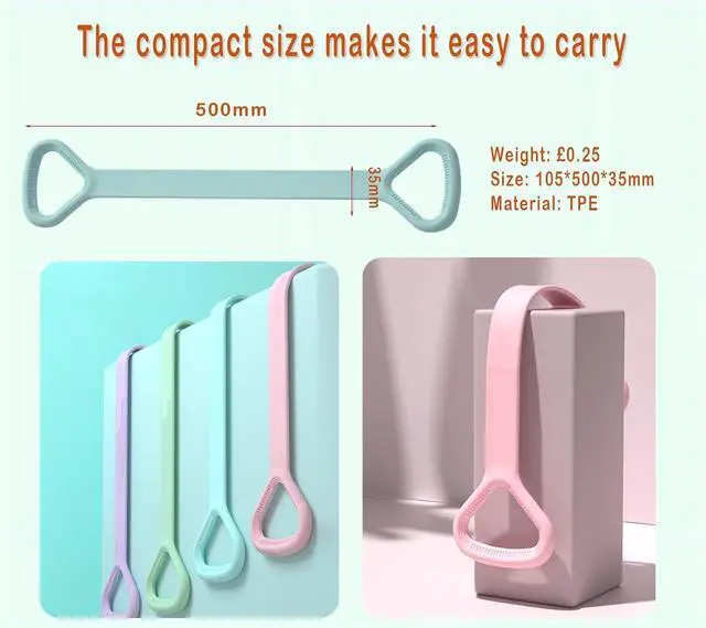 Alt view image 4 of 7 - Figure 8 Resistance Band, Arm Back Shoulder Exercise Elastic Rope Stretch Fitness Band, Foot, Leg, Hand Stretcher, Arm Exerciser for Yoga Pilates Stretching Physical Therapy, Home Gym Workout