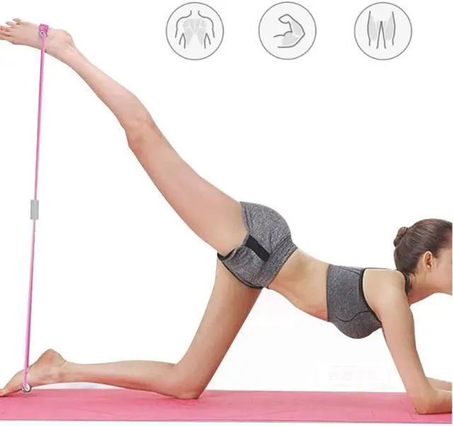 Alt view image 2 of 7 - Resistance Bands, Figure 8 Exercise Bands for Women Men, 8 Shaped Resistance Bands for Arms, Chest Expander, Yoga Gym Fitness Pulling Rope 8 Word Elastic for Exercise Muscle Training Tubing