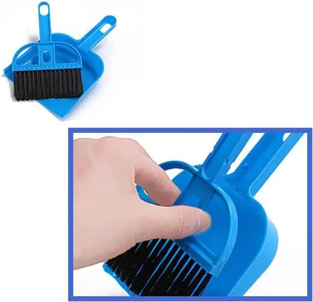 Alt view image 7 of 7 - Mini Dustpan and Brush Set, Small Broom Set for Desk Home Car Cleaning | Compact Cleaning Kit with Soft Bristle Brush for Keyboard, Drawer, Countertop, Crumbs and Small Spaces