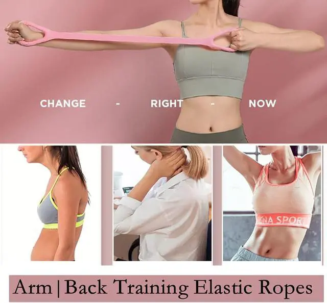 Alt view image 2 of 6 - Resistance Bands,Professional Exercise Bands Long Natural Latex Elastic Bands, Perfect for Strength Training,Physical Therapy,Yoga,Pilates,Stretching