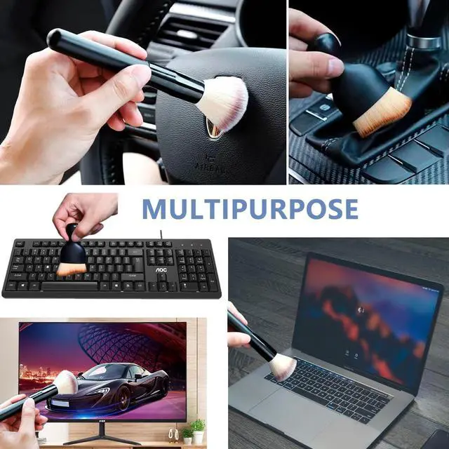 Alt view image 7 of 7 - 3 Pack Microfiber Duster, Small Dust Brushes, Feather Duster, Soft Fibers, Efficient Dust Removal, Cleaning Tool Perfect for Computers, Keyboards, Car Interior, Photo Frames, Digital Devices
