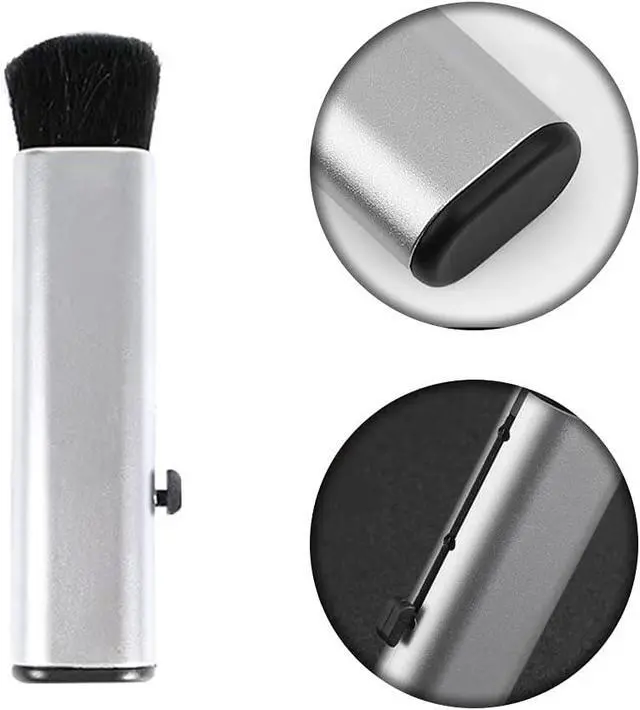 Alt view image 4 of 7 - 2 Pcs Retractable Keyboard Cleaning Brush Computer Cleaning Tool Dust Removal Brush for Desktop Table