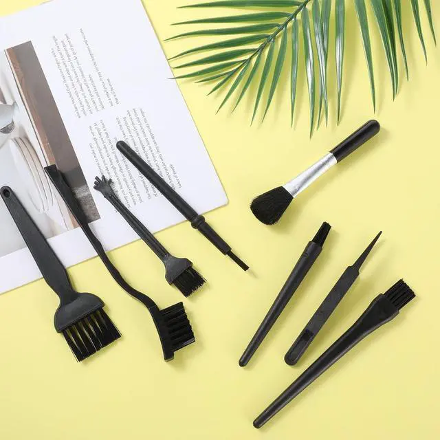 Alt view image 6 of 7 - 8 PCS Keyboard Brush for Pc Electronic Cleaning Brushes Computer Cleaning Kit for Laptop Keyboard Camera Computer (Black)