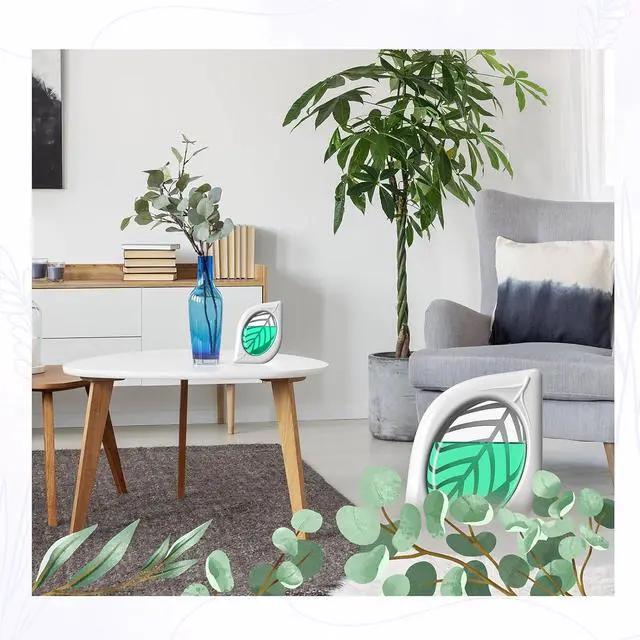 Alt view image 3 of 5 - Air Freshener for Home, 4 Pack, Eucalyptus & Mint, Odor Eliminator for Small Area Closets Bathroom Pets Strong Odor, Up to 120 Days