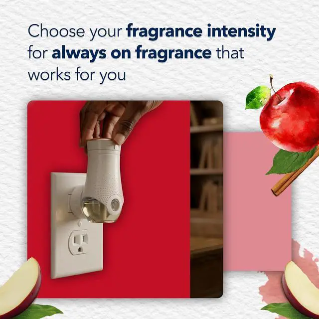 Alt view image 6 of 7 - Glade PlugIns Refills Air Freshener, Scented and Essential Oils for Home and Bathroom, Apple Cinnamon, 1.34 Fl Oz, 2 Count