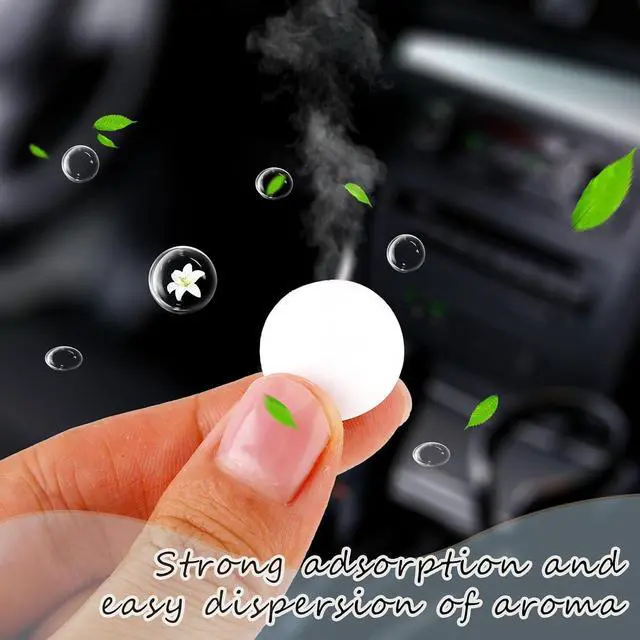 Alt view image 7 of 7 - 60Pcs Car Air Vent Clip Replacement Pads Unscented Essential Oil Perfumes Refill Pads for Car Air Freshener Clips Diffuser 17mm White Refill Replacement for Custom Fragrance