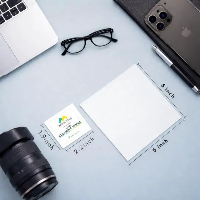 Alt view image 5 of 5 - Mindful Design Lens Cleaning Wipes for Eyeglasses, 210ct - Individually Wrapped, Eye Glass Cleaning, Lens Wipes for Glasses/Sunglasses, Packaging May Vary