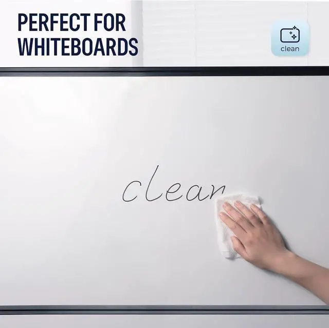 Alt view image 4 of 7 - loukin Dry Erase Wipes, Whiteboard Cleaning Wipes, 50 Count | AP Certified, ASTM D4236, Low Odor, Leave No Trace, Pre-Moistened, Seal Design, for Home, Office and School
