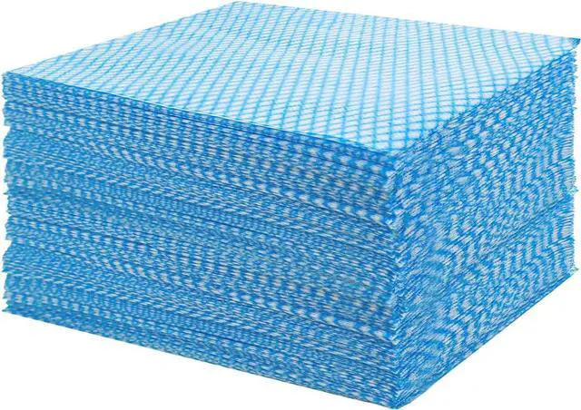 Main image of GUYUANGLO Disposable Dish Cloths Heavy Duty Disposable Cleaning Towels and Dish Cloths Dish Rags for Kitchen,13.78 x 15.75 inches- 50 Counts/Pack,Blue