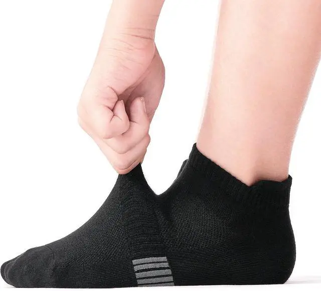Alt view image 2 of 7 - 6 Pairs Ankle Socks for Women Athletic Running Socks with Tab 6-11 | Soft Cotton, Women Low Cut Tennis Sports Socks, Short Yoga Pilates Workout Sneaker Socks, Lightweight, Size 6-9 9-11