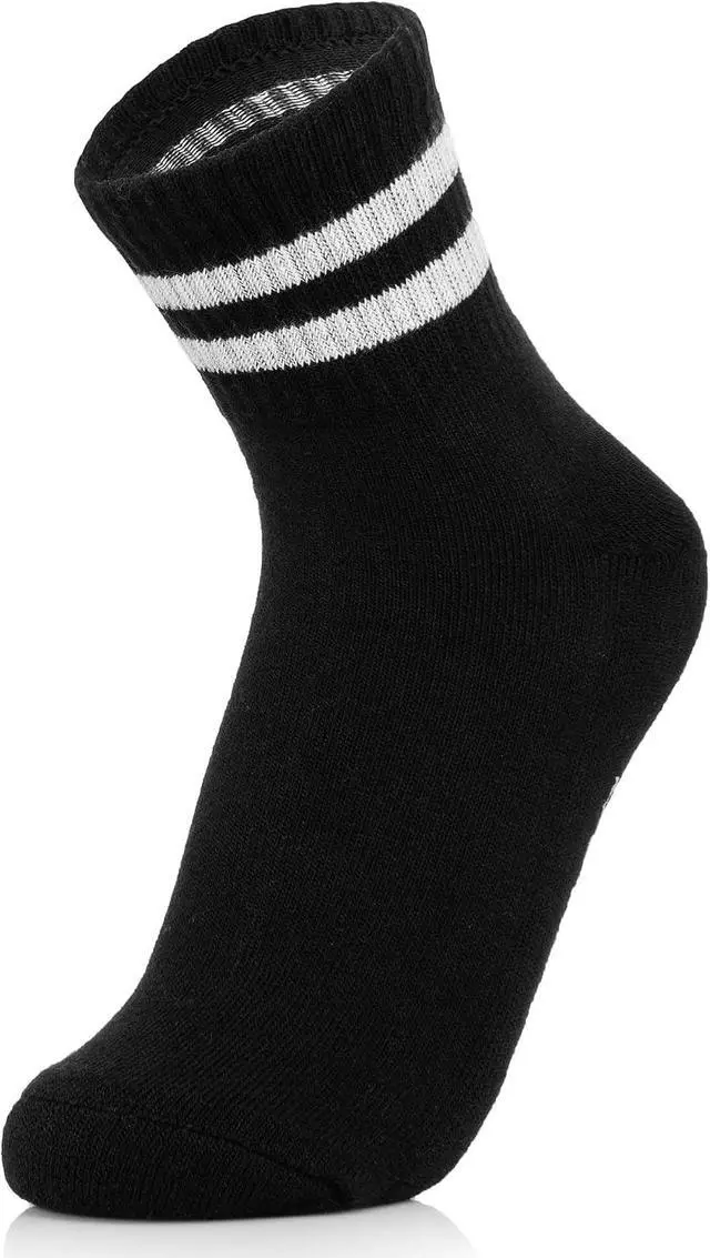 Alt view image 5 of 6 - Antrop WoMen Quarter Crew Cotton Heel Tab Athletic Running Cushion Socks