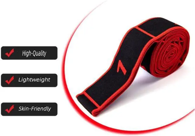 Alt view image 2 of 6 - Fitness Resistance Band for Stretching and Yoga, Number Stretch Resistance Band with Clear Markings, 8-Section Elastic Training Bands for Full Body Stretching Shaping