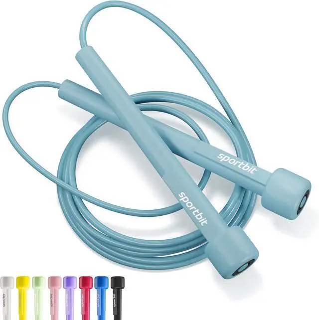 Main image of SPORTBIT Adjustable Jump Rope for Fitness and Exercise | Fitness and Exercise, Cardio, Boxing, and Weight Loss, Speed Rope, Men & Women