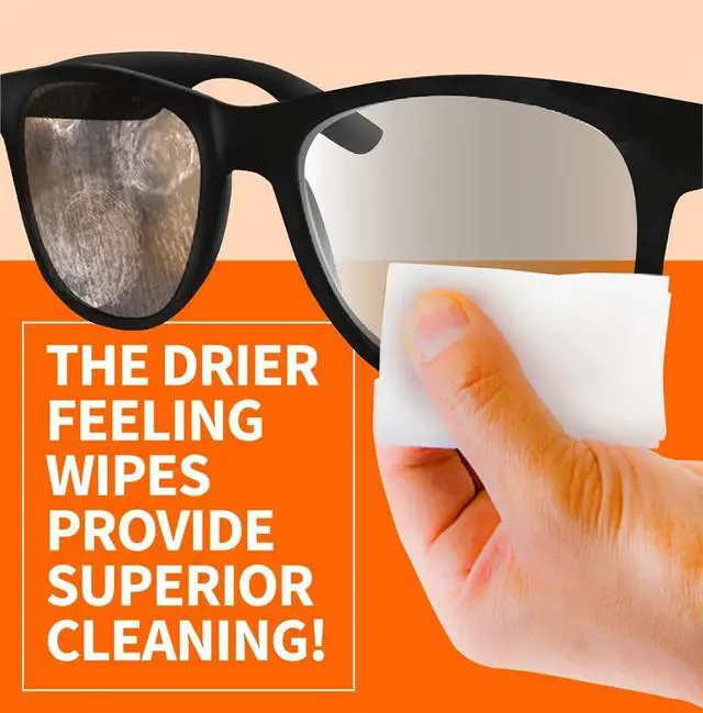 Alt view image 7 of 7 - ClearWipe Microfiber Pre-Moistened Lens Wipes, Individual Packets, 40 Count | Pre-moistened soft wipes provide superior streak-free cleaning. Quick drying. Removes dust & grease. Residue & lint free.