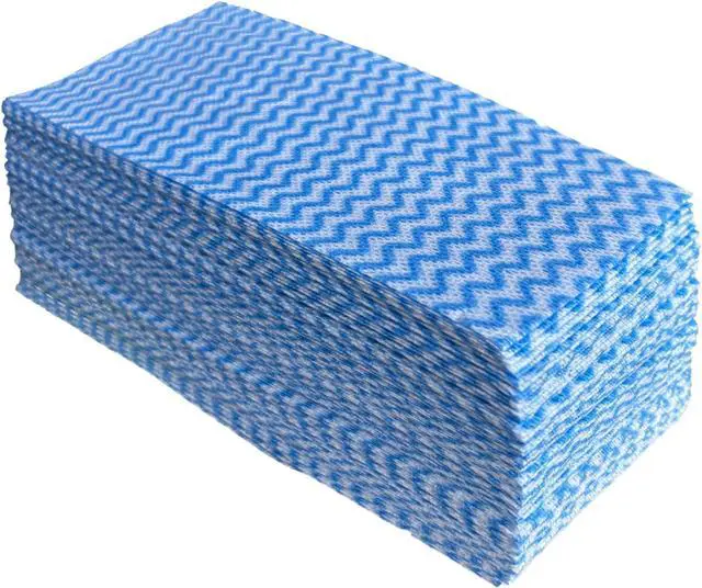 Main image of Disposable Cleaning Cloths Multi-Purpose Heavy Duty Disposable Dish Cloth Dish Rags for Kitchen, 7.87 x 15.75 inches -50 Counts/Pack,Blue