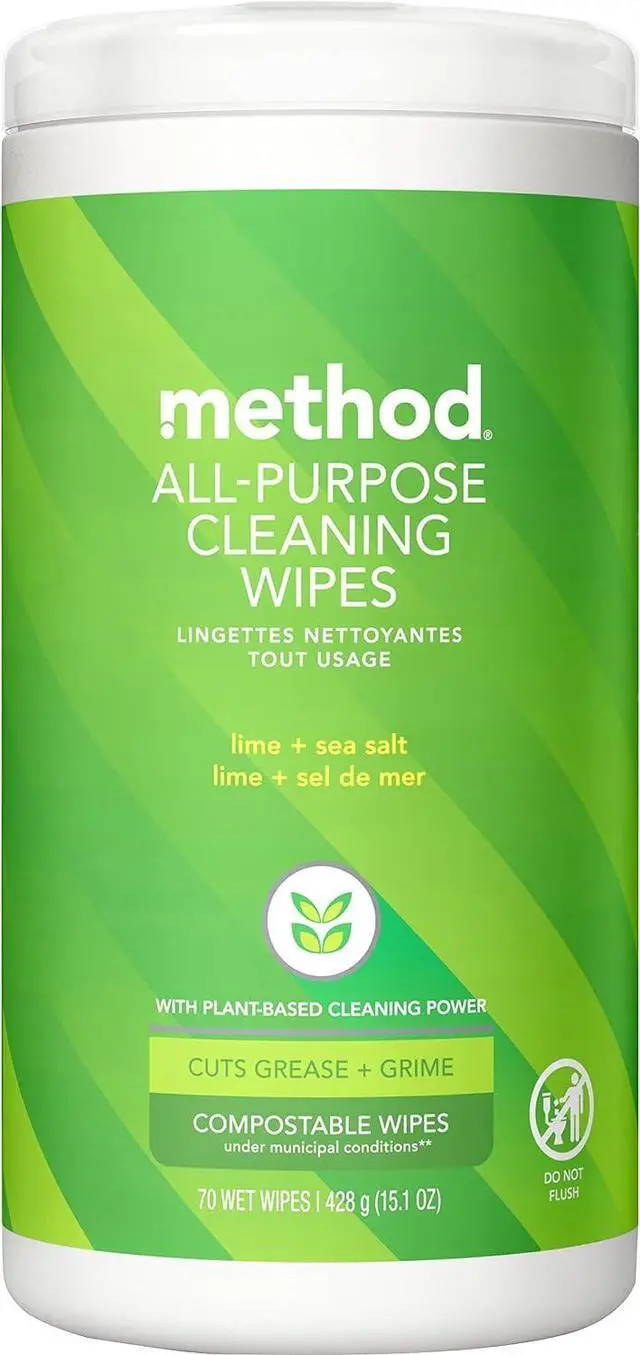 Main image of Method Lime & Sea Salt All Purpose Cleaning Wipes, 70 CT
