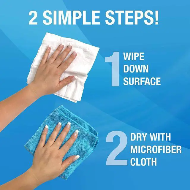 Alt view image 4 of 7 - MiracleWipes for Granite & Stone, Clean, Protect, Polish Stone, Marble, Quartz, Slate, Tile, Laminate Surfaces in Kitchen and Bathroom - 30 Count