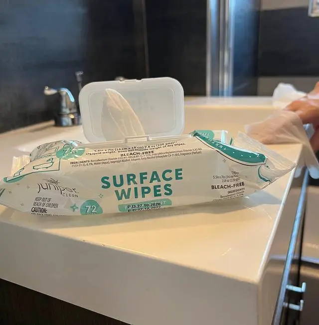 Alt view image 4 of 7 - Juniper CLEAN 1 Pack Surface Cleaning Wipes Bleach Free, All-Purpose Cleaner for Bathroom, Kitchen, Office, 72 Count Soft Flow, Fresh Scent, Lint Free & Durable