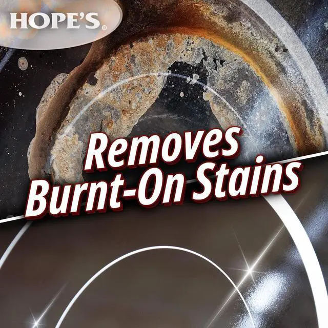 Alt view image 4 of 7 - HOPE'S Perfect Cooktop Glass and Ceramic Cooktop and Stove Top Cleaner, Fast Acting and Removes Burnt on Stains from Glass Ceramic Smooth Top Ranges with its No Rinse Formula, 10.6 Oz, Pack of 1