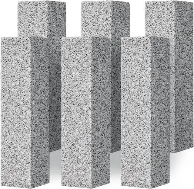 Main image of 4TH Pumice Stone for Toilet Bowl Cleaning,Pumice Stick Powerfully Away Limescale Stain,Hard Water Ring, Calcium Buildup,Iron&Rust. Remover for Tile/Bath-tub/Sink/Grill - 6 Pack