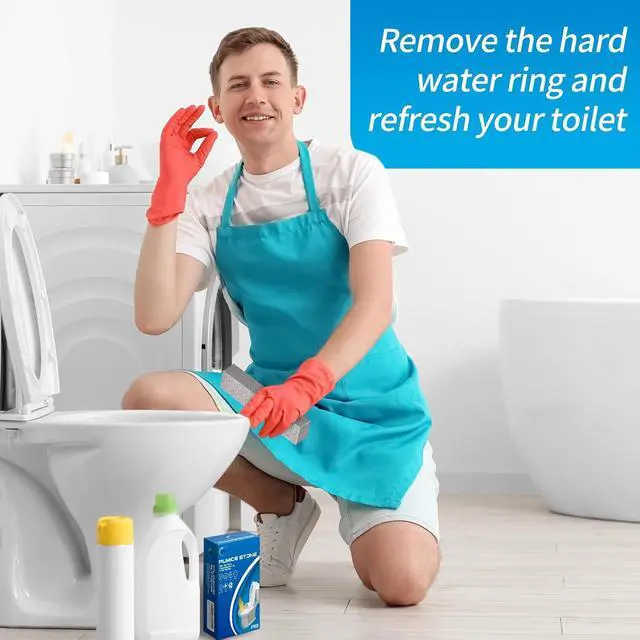 Alt view image 5 of 7 - 4TH Pumice Stone for Toilet Bowl Cleaning,Pumice Stick Powerfully Away Limescale Stain,Hard Water Ring, Calcium Buildup,Iron&Rust. Remover for Tile/Bath-tub/Sink/Grill - 6 Pack