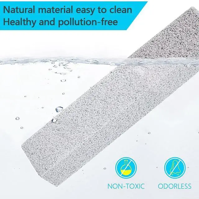Alt view image 6 of 7 - 4TH Pumice Stone for Toilet Bowl Cleaning,Pumice Stick Powerfully Away Limescale Stain,Hard Water Ring, Calcium Buildup,Iron&Rust. Remover for Tile/Bath-tub/Sink/Grill - 6 Pack