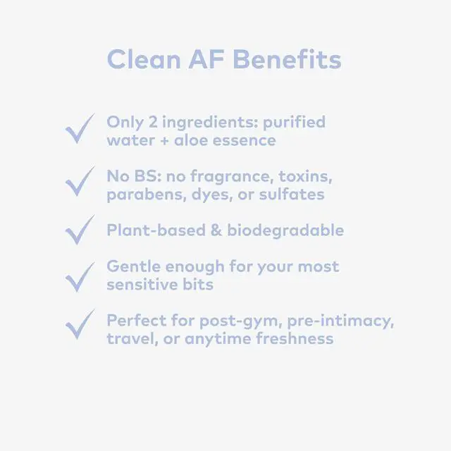 Alt view image 3 of 4 - Awkward Essentials Clean AF Personal Hygiene Wipes with Aloe, 30 Count
