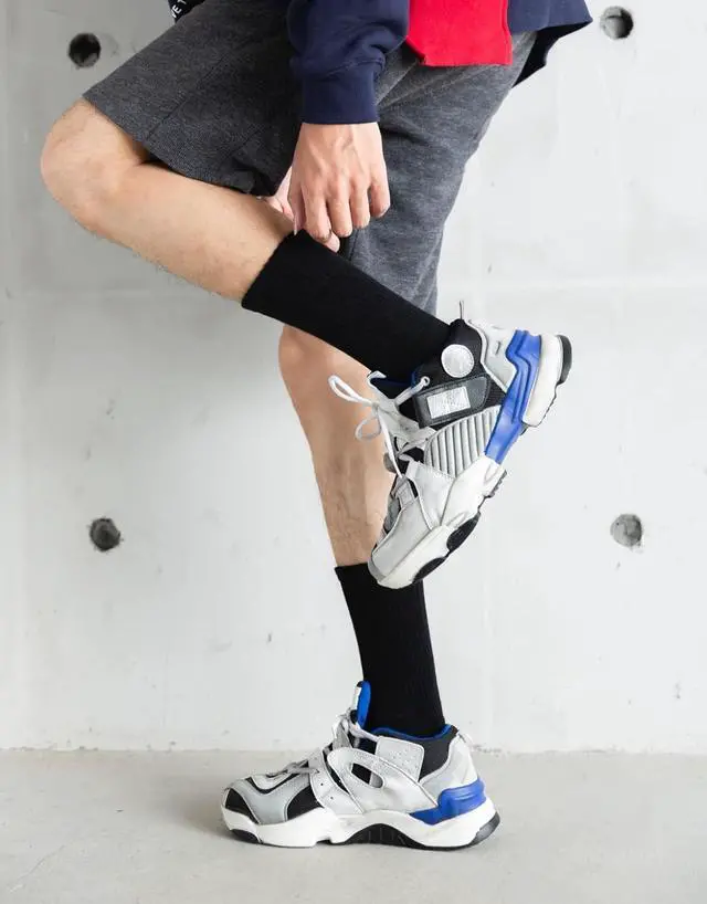 Alt view image 3 of 6 - Irisbear Mens Cotton Crew Socks Athletic Lightweight Workout Long Boot Socks 5 Pairs