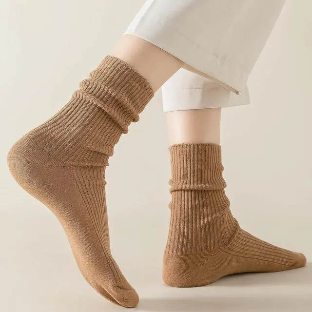 Alt view image 6 of 7 - Flydo 6 Pairs Crew Socks for Women Cute White Cotton Casual Soft Socks