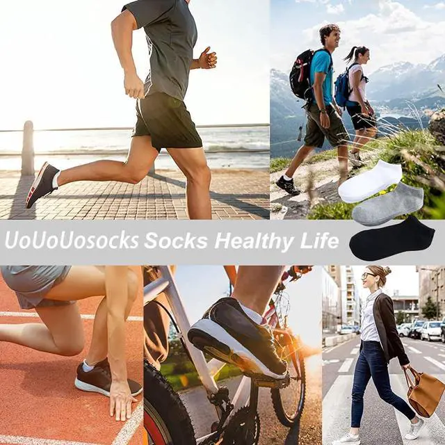 Alt view image 2 of 5 - 14 Pairs Low Cut Ankle Socks for Men/Women Thin Athletic Sock Pack Socks