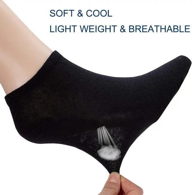Alt view image 4 of 5 - 14 Pairs Low Cut Ankle Socks for Men/Women Thin Athletic Sock Pack Socks